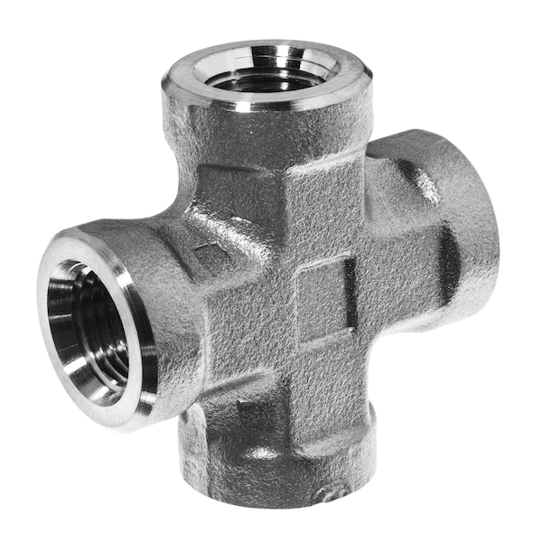 Usa Industrials Pipe Fitting - 316SS - Instrumentation - Female Cross - 1/4" FNPT ZUSA-PF-4729 - main